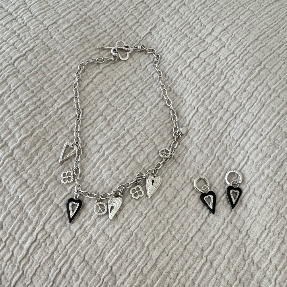 Lauren G Adams Charm Necklace and Earring Jewelry Set
